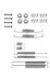 Монтажный к-кт тормозных колодок AUDI 100; VW CADDY METZGER 105-0598 (фото 1)