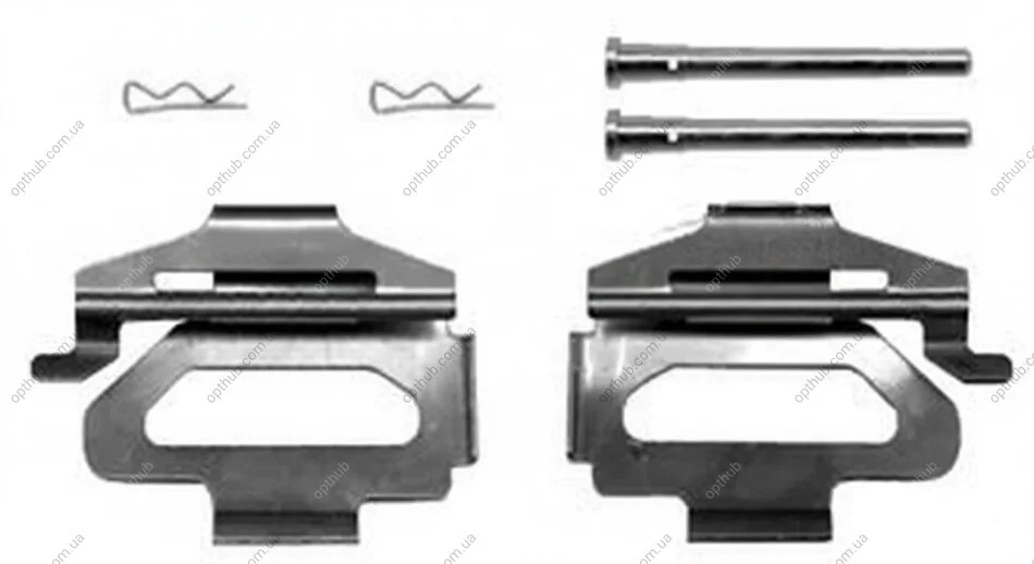 Монтажный к-кт тормозных колодок PEUGEOT 605 METZGER 109-1225 (фото 1)