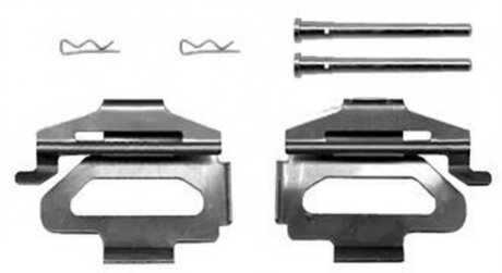Монтажний к-кт гальмівних колодок PEUGEOT 605 -ua METZGER 109-1225