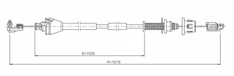 Трос акселератора RENAULT METZGER 3.RE001