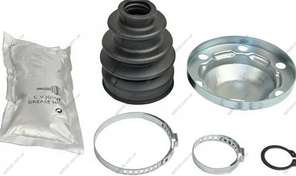 Пильник ШРКШ гумовий + змазка BELLOW SET, DRIVE SHAFT METZGER 751.120 (фото 1)