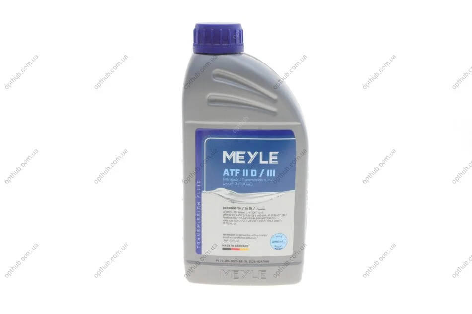 Олива ATF Dexron II D/III (1л) UA63 MEYLE 014 019 2200 (фото 1)