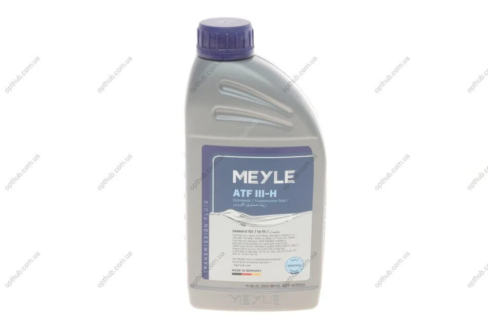 Олива ATF-III-H Dexron III (H) (1L) (MB 236.6/237.71/236.9/236.10/236.11/236.13/VAG G 052 99 UA63 MEYLE 014 019 2300 (фото 1)