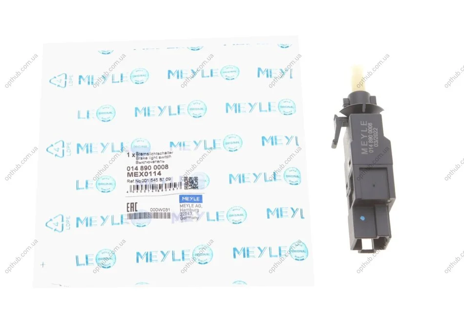Вимикач, сигнал гальмування (вир-во) MEYLE 014 890 0008 (фото 1)