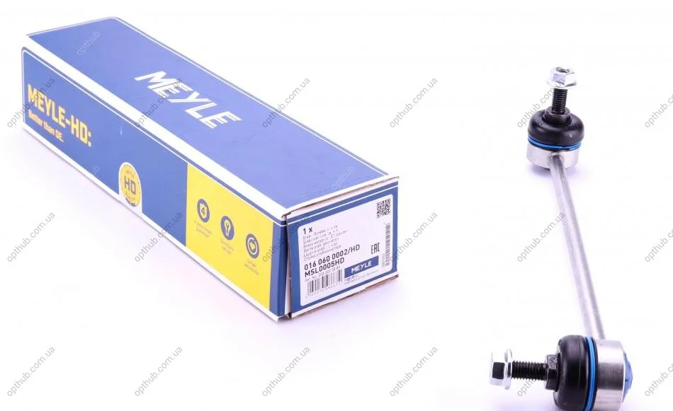 Тяга стабілізатора (переднього) MB C-class (W203) 00-07 UA63 MEYLE 016 060 0002/HD (фото 1)