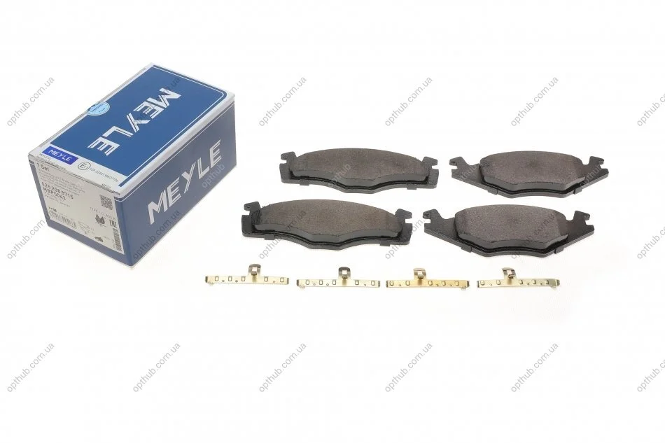 Колодки гальмівні (передні) VW Golf/Jetta 83-91 (137.9x15.3x49) (opt-om) MEYLE 025 208 8715 (фото 1)