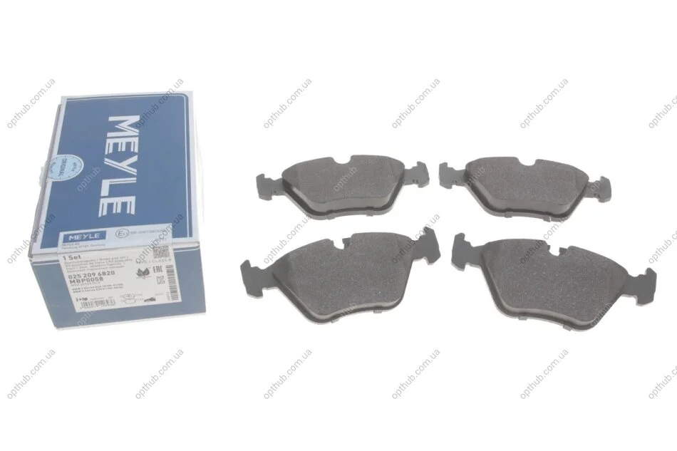 Колодки гальмивни (передни) BMW 5 (E34)/7 (E32) 86-95 UA63 MEYLE 025 209 6820 (фото 1)
