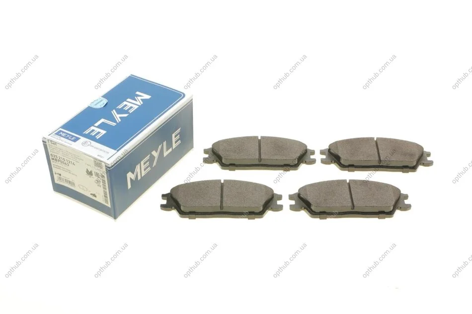 Колодки гальмівні (передні) Hyundai Accent I/II 89-06/Getz 02-11 (Akebono) UA63 MEYLE 025 210 1214 (фото 1)