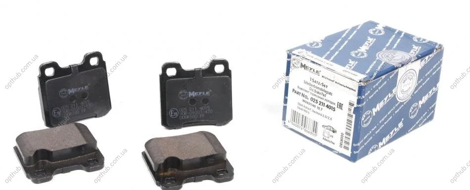 Колодки гальмівні (задні) Opel Astra F/Kadet E/Vectra A 1.8-2.0 86-98 UA63 MEYLE 025 211 4015 (фото 1)
