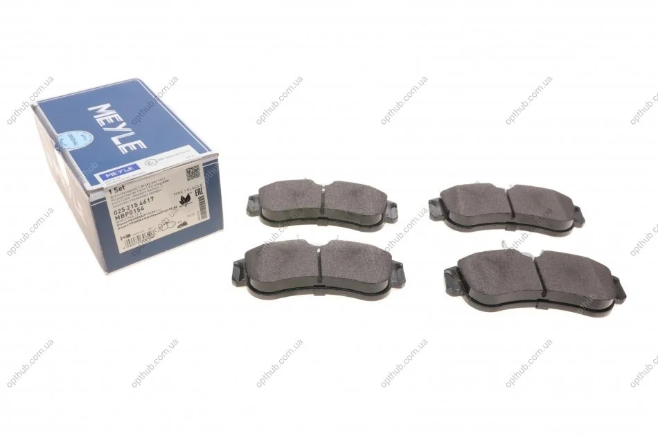 Колодки гальмівні (передні) Nissan Almera II/Primera 1.5D-2.0D 90-06 UA63 MEYLE 025 215 4617 (фото 1)