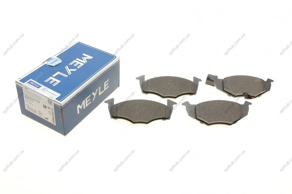Колодки гальмівні (передні) Skoda Fabia/VW Polo 1.0-2.0 00-14 (з датчиком) UA63 MEYLE 025 218 6817/W (фото 1)