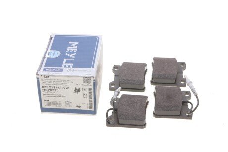 Колодки гальмівні (задні) MB Vito (W638) TDI 96- (Ate) UA63 MEYLE 025 219 0417/W