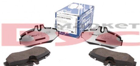 Колодки гальмівні (задні) MB Sprinter 208-316 96- (Bosch) (Platinum) UA63 MEYLE 025 230 2118/PD