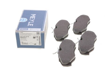 Колодки гальмівні (передні) Renault Trafic/Opel Vivaro 01- UA63 MEYLE 025 230 9918