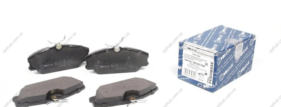 Колодки гальмівні (передні) Renault Clio II 00-/Megane I 96-03 UA63 MEYLE 025 231 7218 (фото 1)