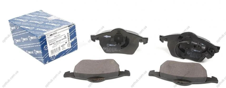 Колодки гальмівні (передні) Audi A3/VW Golf IV -03 (з датчиком) UA63 MEYLE 025 233 9219/W (фото 1)