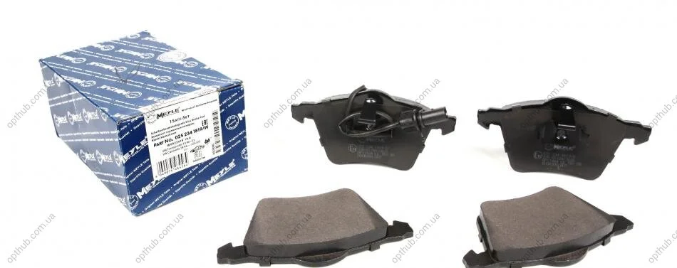 Колодки гальмівні (передні) Seat Alhambra/VW Sharan 1.8-1.9TDI 95-10 (Ate) UA63 MEYLE 025 234 1819/W (фото 1)