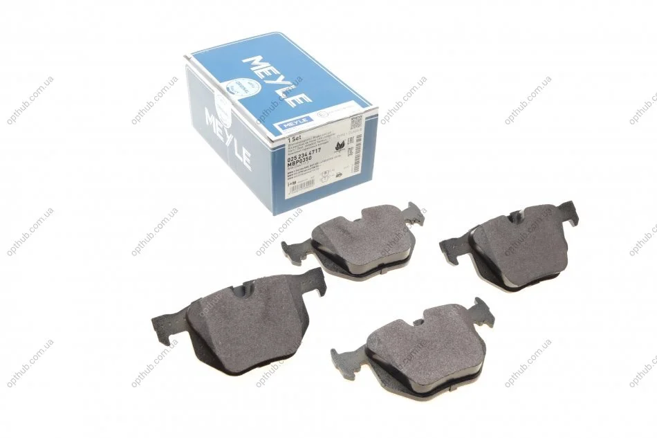 Колодки гальмівні (задні) BMW 7 (E65/E66/E67) 01-08 (Ate) M54/M57/N52/N62 UA63 MEYLE 025 234 4717 (фото 1)