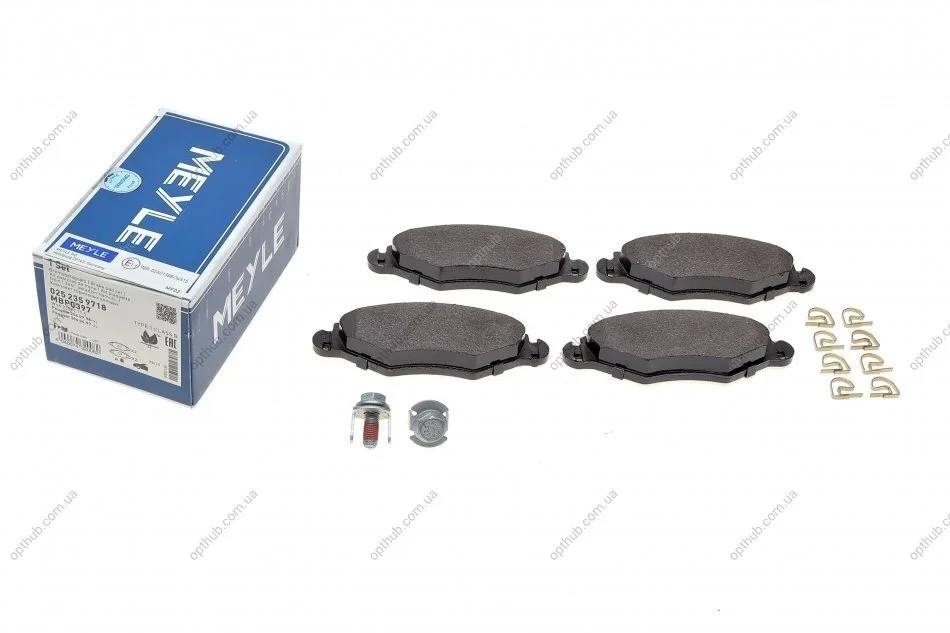 Колодки гальмивни (передни) Peugeot 206 98-/Peugeot 206+ 09-13/Peugeot 306 93-01 UA63 MEYLE 025 235 9718 (фото 1)