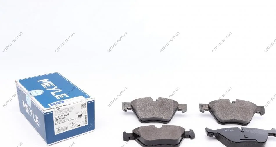 Колодки гальмівні (передні) BMW 5 (E60/E61) 03-10 (opt-om) MEYLE 025 237 9420 (фото 1)