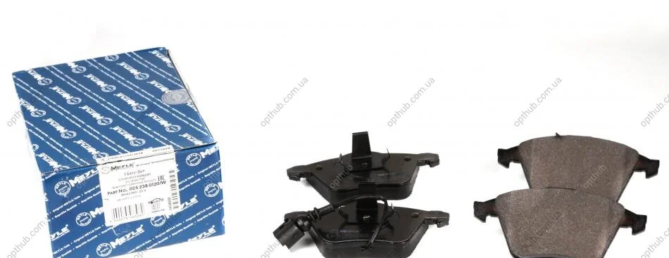 Колодки гальмівні (передні) Audi A3/Seat Leon/Skoda SuperB/VW Golf/Passat 03-15 UA63 MEYLE 025 238 0120/W (фото 1)