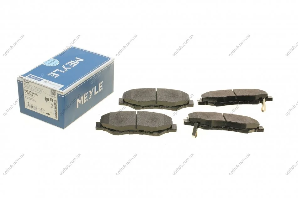 Колодки гальмівні (передні) Honda Accord VII 03-08/CR-V II 01-07/CR-V IV 13-/Civic IX/X 14- UA63 MEYLE 025 238 6817 (фото 1)