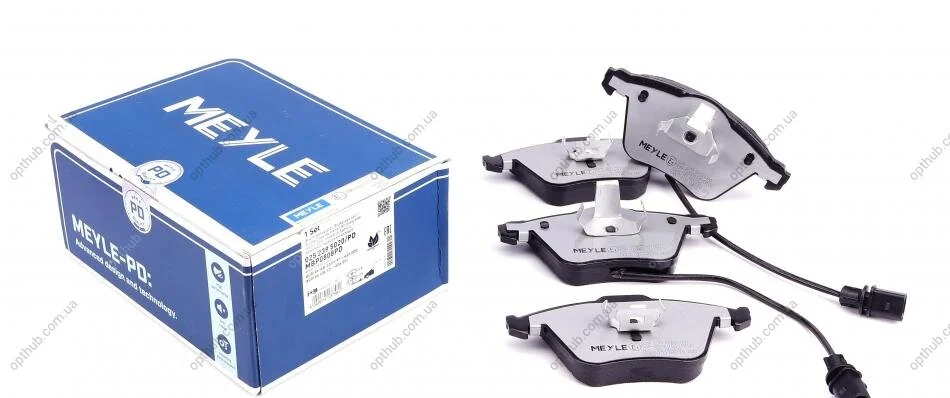Колодки гальмівні (передні) Audi A4/A6/A8 02- (з датчиками) (Ate-Teves) UA63 MEYLE 025 239 5020/PD (фото 1)