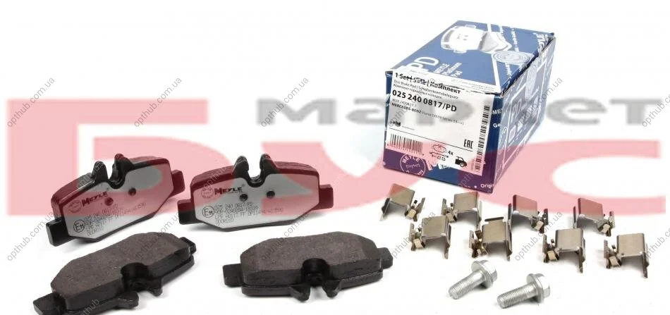 Колодки гальмівні (задні) MB Vito (W639) 03- (Platinum) UA63 MEYLE 025 240 0817/PD (фото 1)