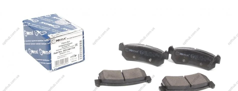 Колодки гальмівні (задні) Chevrolet Lacetti 05- UA63 MEYLE 025 240 7114 (фото 1)