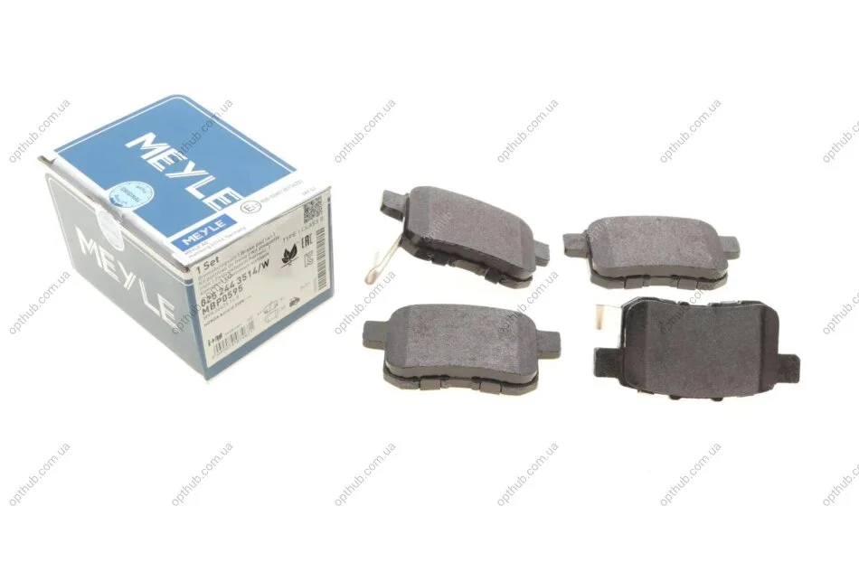 Колодки гальмивни (задни) Honda Accord VIII 2.0-2.4i 08- (Nissin) UA63 MEYLE 025 244 3514/W (фото 1)