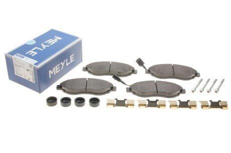 Колодки гальмівні (передні) Citroen Jumper/Fiat Ducato/Peugeot Boxer 06- (Brembo)/(з (opt-om) MEYLE 025 244 6819/W2