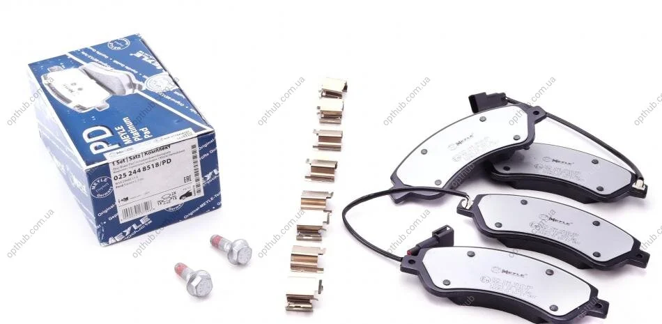 Колодки гальмівні (передні) Ford Transit V347 06- (FWD) (Bosch) Q+ (з датчиком) UA63 MEYLE 025 244 8518/PD (фото 1)