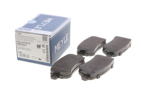 Колодки гальмівні (задні) Renault Fluence/Megane/Scenic 08- UA63 MEYLE 025 248 2015
