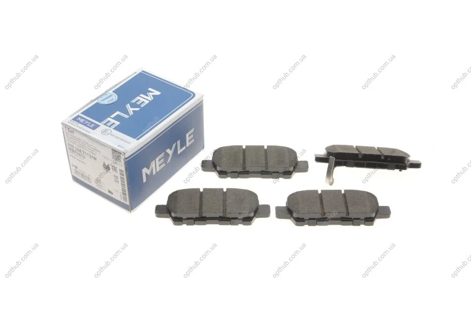 Колодки гальмивни (задни) Infiniti EX/Nissan Cube/Juke/Leaf/Renault Koleos/Suzuki Grand Vi UA63 MEYLE 025 248 7113/W (фото 1)