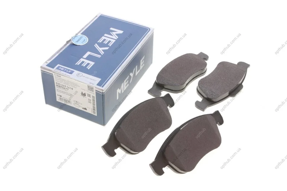 Колодки гальмівні (передні) Renault Fluence/Megane/Scenic 08- UA63 MEYLE 025 249 1418 (фото 1)