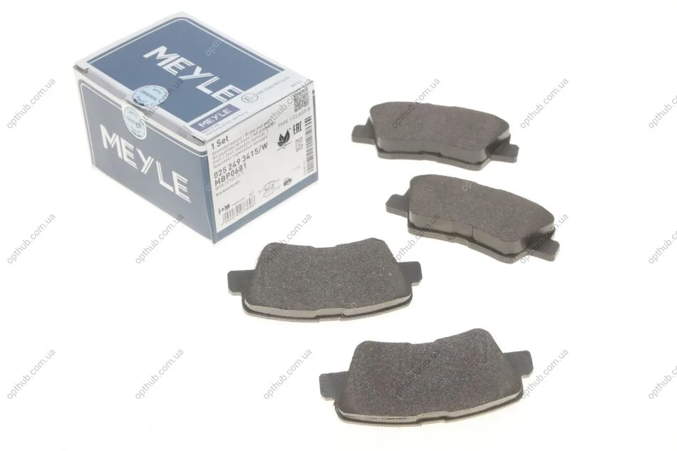 Колодки гальмівні (задні) Hyundai Accent IV/Kia Rio 10- UA63 MEYLE 025 249 3415/W (фото 1)