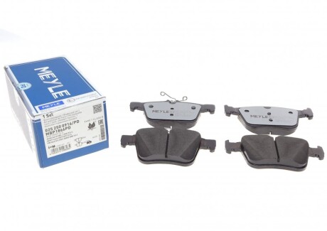 Колодки гальмівні (задні) Audi A3/VW Golf/Touran/Passat VI 1.0-2.0TDI/Skoda SuperB 12-(AT UA63 MEYLE 025 250 0916/PD