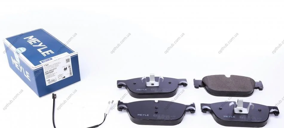 Колодки гальмівні (передні) Citroen C4/C5/C6/Peugeot 308/407/508 05- UA63 MEYLE 025 250 6917 (фото 1)