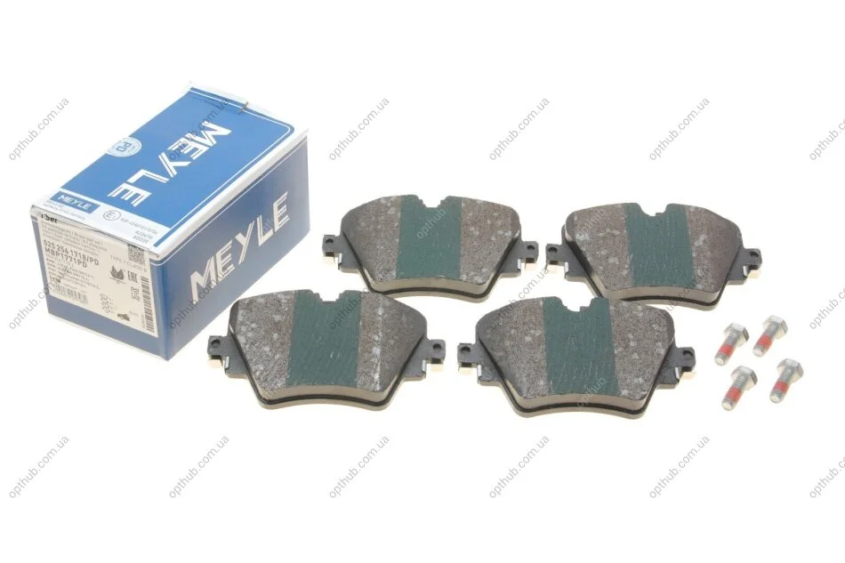 Колодки гальмівні (передні) BMW 2 (F45/F46)/5 (G30/F90)/X1(F48)/X2 (E39)/X3 (G01/F97) 13- UA63 MEYLE 025 256 1718/PD (фото 1)