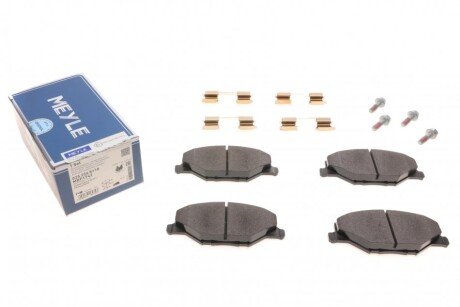 Колодки гальмівні (передні) Skoda Fabia II/III 07-/VW Polo 10- (opt-om) MEYLE 025 256 8118