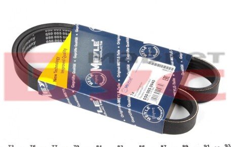Ремінь генератора Fiat Ducato 1.9D 94-/Doblo 1.6 16V (5PK940) UA63 MEYLE 050 005 0940