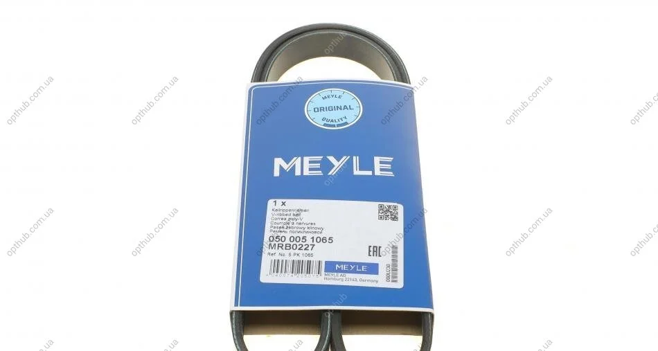 Ремінь генератора Mitsubishi Lancer/Toyota Corolla 1.3 -97 (opt-om) MEYLE 050 005 1065 (фото 1)