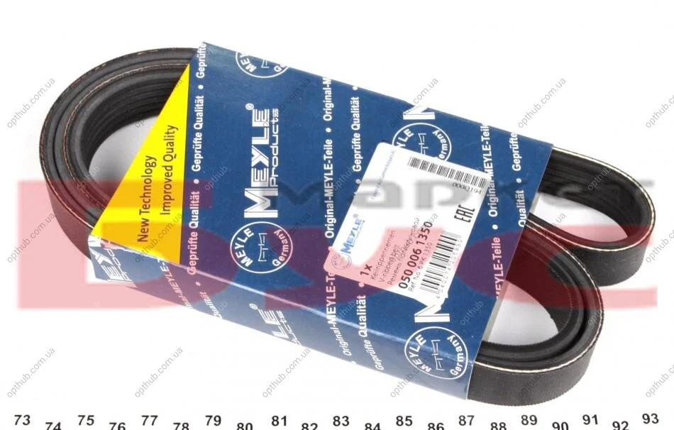 Ремінь генератора Citroen Berlingo/Jumpy/Peugeot Expert/Partner 1.6HDI (6PK1350) (opt-om) MEYLE 050 006 1350 (фото 1)