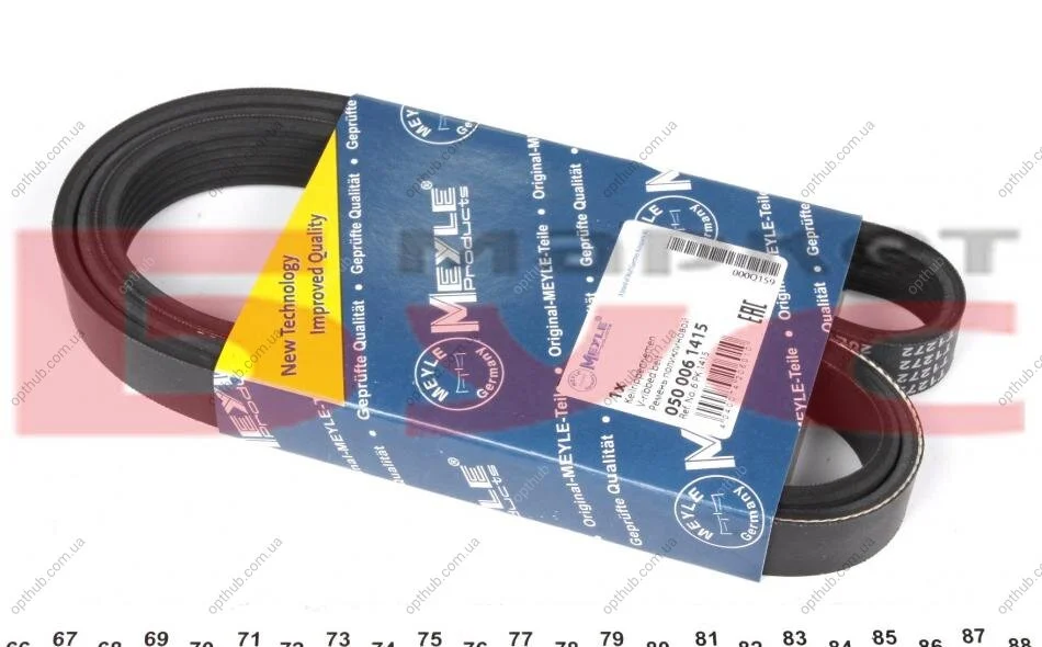 Ремінь генератора Ford Connect 1.8TDCI (6PK1415) UA63 MEYLE 050 006 1415 (фото 1)