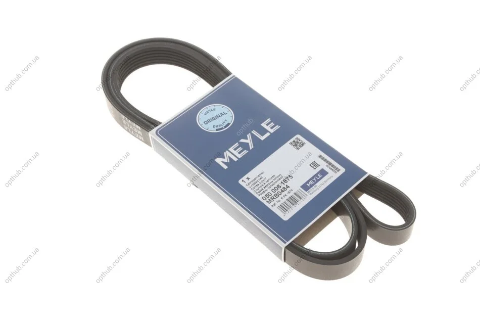 Ремінь генератора Audi/BMW/Chevrolet/MB/Opel (6PK1875) UA63 MEYLE 050 006 1875 (фото 1)