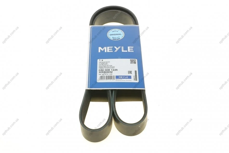 Ремінь генератора Mazda 3/5/6 2.0 DI/CD 02-10 (8PK1226) UA63 MEYLE 050 008 1226 (фото 1)