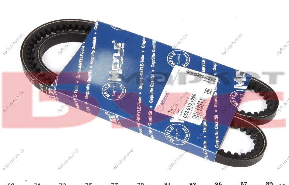 Ремінь генератора BMW/Fiat/Ford/MB/Renault (10x1000) (opt-om) MEYLE 052 010 1000 (фото 1)