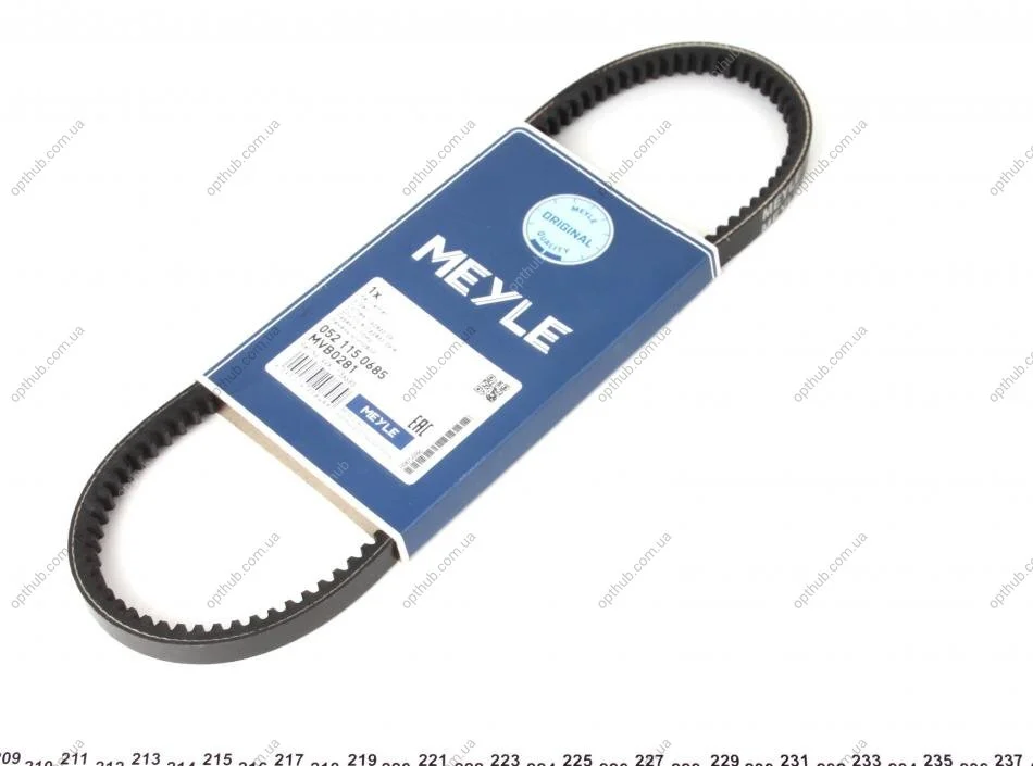Ремінь генератора VW Passat 1.6-2.0i 88-97 (11x685) (opt-om) MEYLE 052 115 0685 (фото 1)