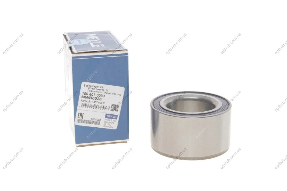 Подшипник ступицы (передней) VW Passat/Audi 80/90 74-88 (39x68x37) UA63 MEYLE 100 407 0033 (фото 1)