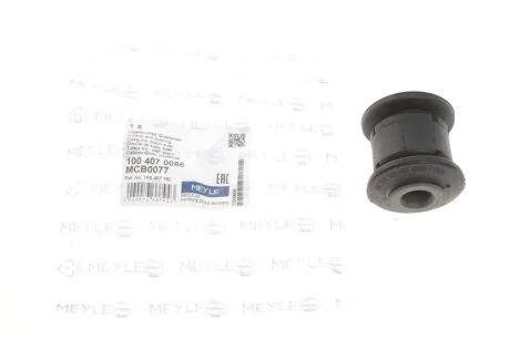 Сайлентблок рычага AUDI A3, Q3, SEAT ALTEA XL, IBIZA II 99- перед. мост низ (Пр-во) MEYLE 100 407 0086
